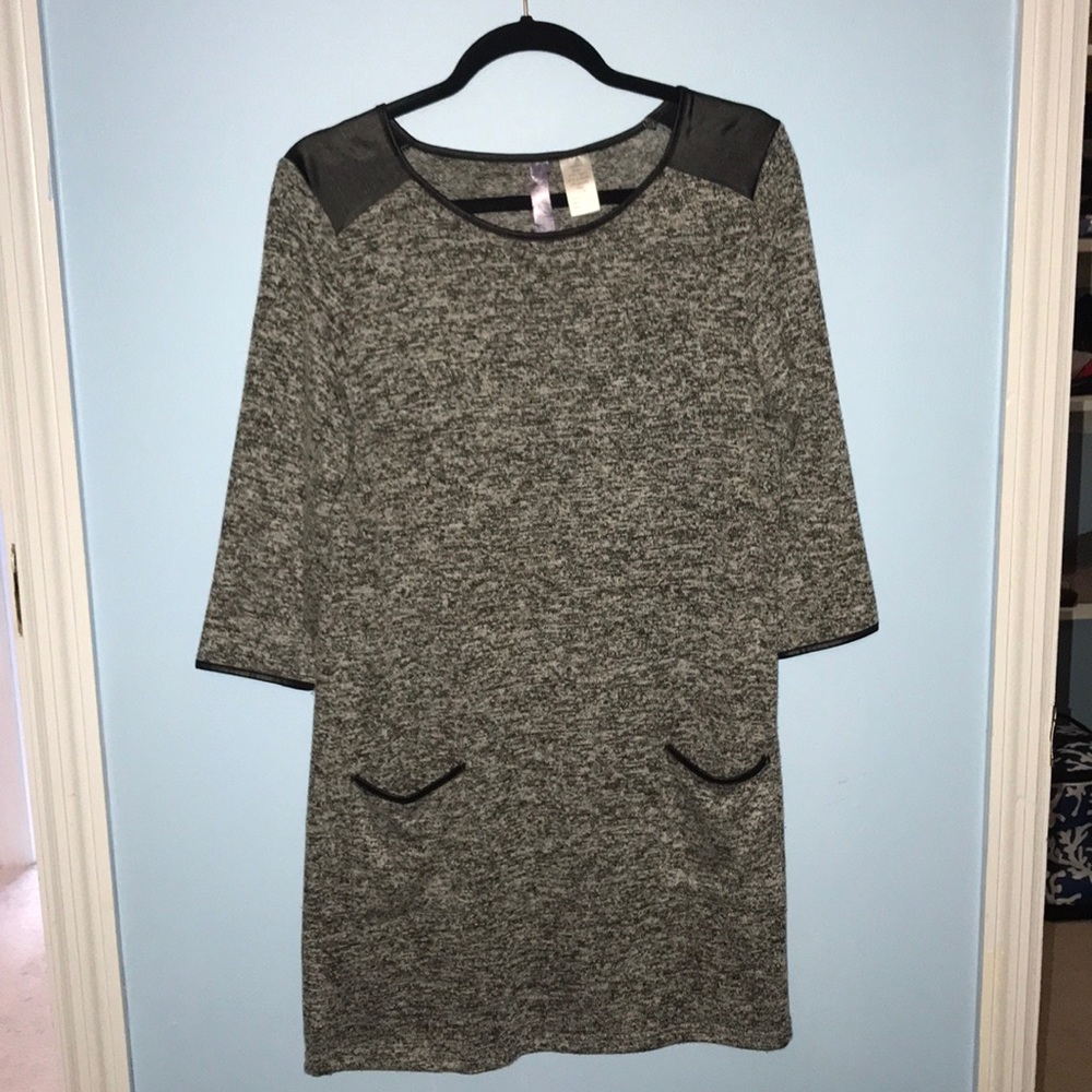 Black and White Ayla Sweater dress